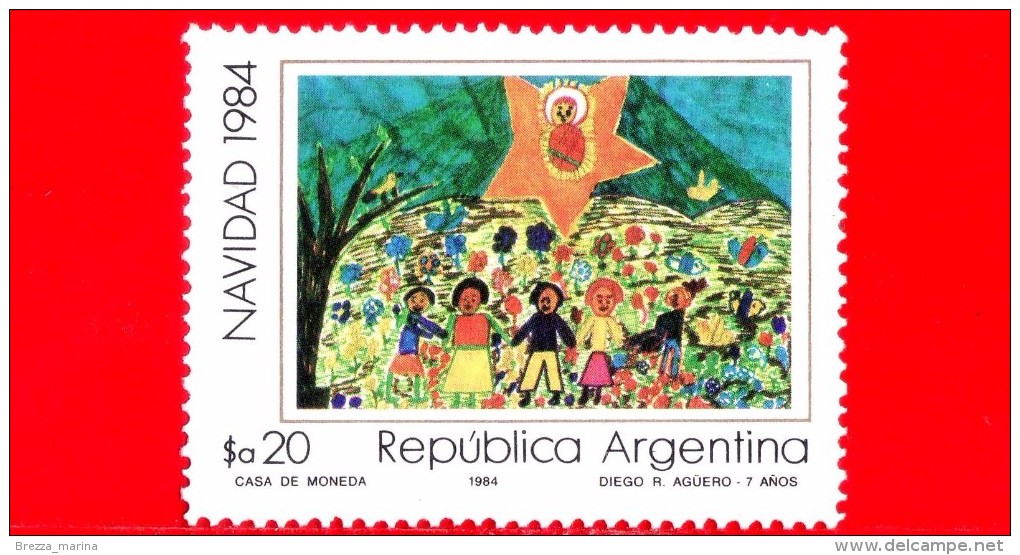 Nuovo - MNH - ARGENTINA - 1984 - Natale - Christmas - Disegno Di Diego Agüero - 20 - Gebraucht