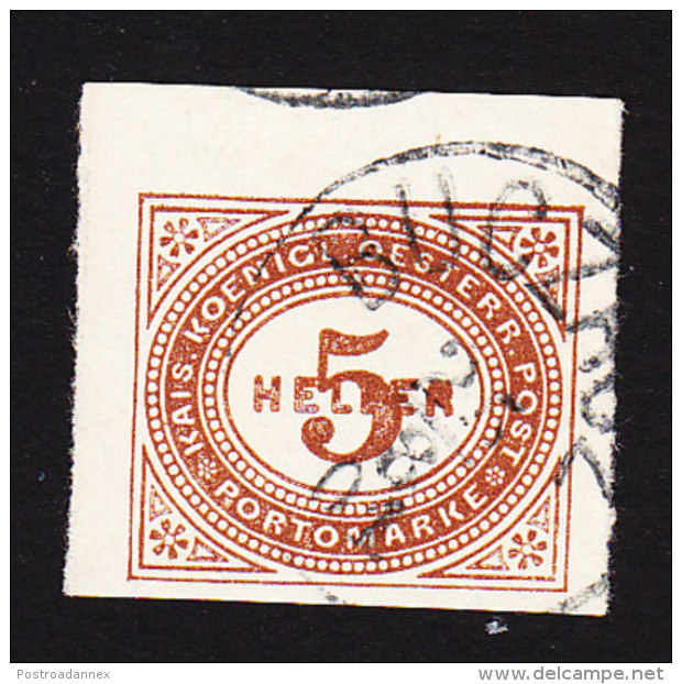 Austria, Scott #J14, Used, Postage Due, Issued 1899 - Segnatasse