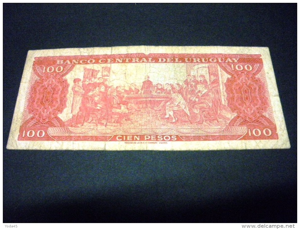 URUGUAY 100 Pesos 1967 ,pick KM N° 47,URUGUAY - Uruguay