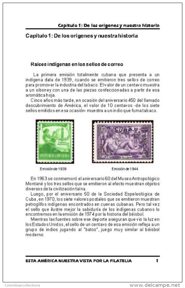 Lote 205, 2013, Esta America Nuestra Vista Por La Filatelia, Juan Hernandez, 83 Pag, The Story Told With Philately, Book - Cultura