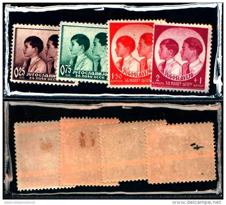 83113) Jugoslavia-pro Infanzia-principi Tomislav E Andrej- 4val- Cat.306-09-nuovi- 1€ - Unused Stamps