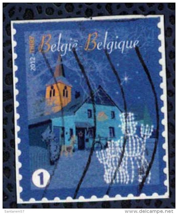 Belgique 2012 Oblitéré Sur Fragment Used Christmas New Year Noël Nouvel An - Gebruikt