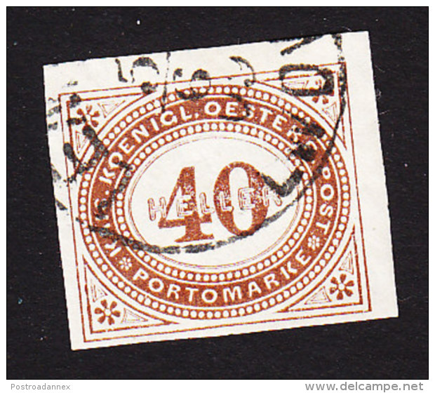 Austria, Scott #J20, Used, Postage Due, Issued 1899 - Segnatasse