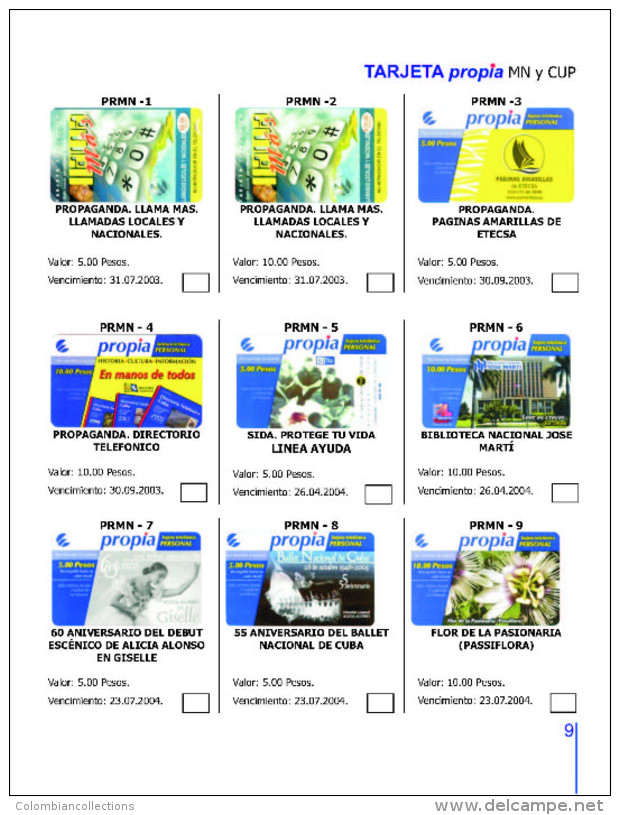 Lote 206, 2013, Catalogo Simplificado De Tarjetas Telefonicas Cubanas, Osmany Santos, 34 Pag, Cuba Phone Card Book - Cultura