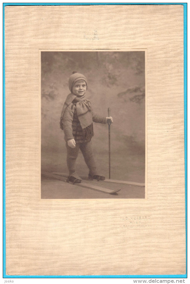 YOUNG GIRL - SKIER ... By Alb. Voisard Wien, Austria LARGE SIZE Vintage Photo Osterreich Vienna Photos Alpine Ski Skiing - Anonymous Persons