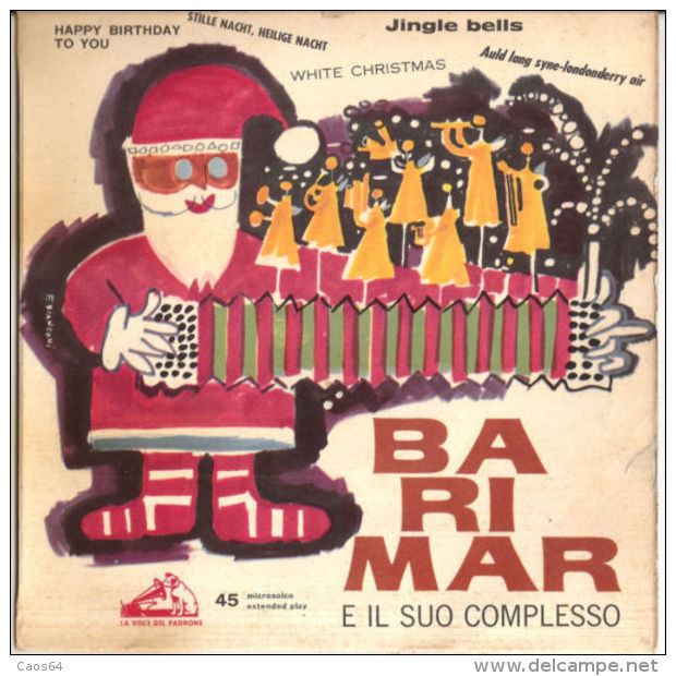 Barimar E Il Suo Complesso  Happy Birthday To You 1958 7" NM/VG+ - Christmas Carols