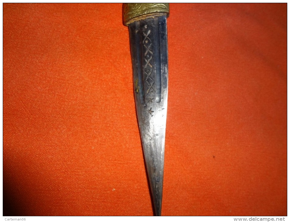 Poignard Empire Ottoman - Fourreau Métal - Dim: 21 Cm - Knives/Swords