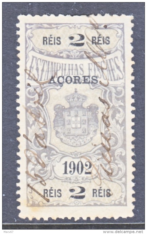 AZORES  REVENUE  1902  (o) - Azores