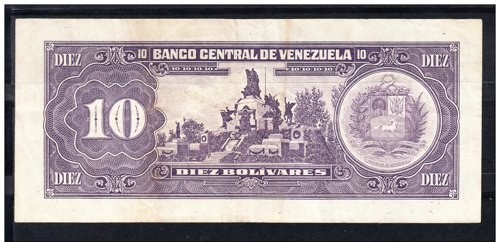 VENEZUELA 1995   10 BOLIVARES. BOLIVAR Y SUCRE . MBC    B788 - Venezuela