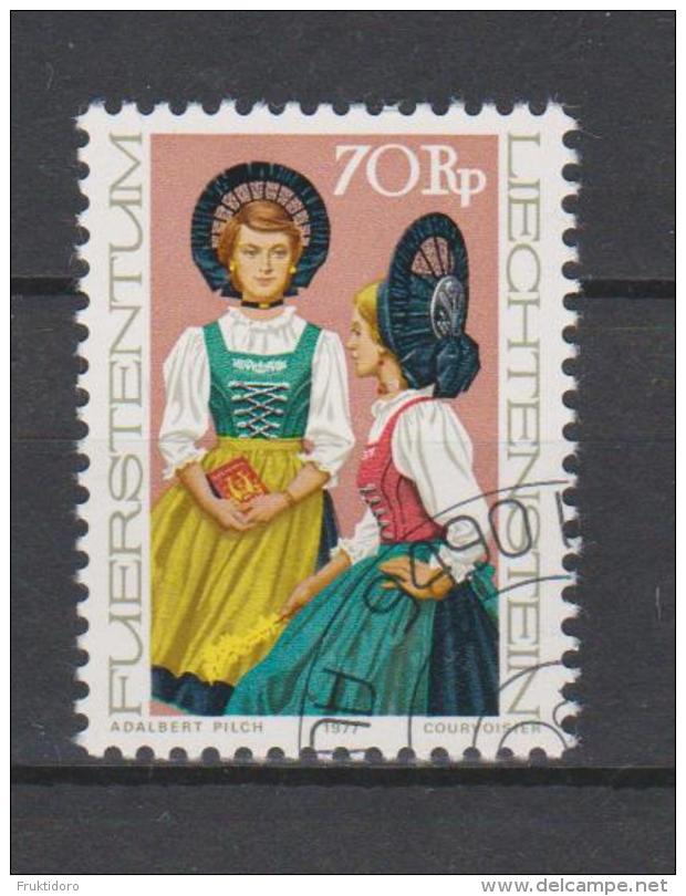 Liechtenstein Mi 685 Traditional Dress - Women Dress - 1977 - Gebruikt