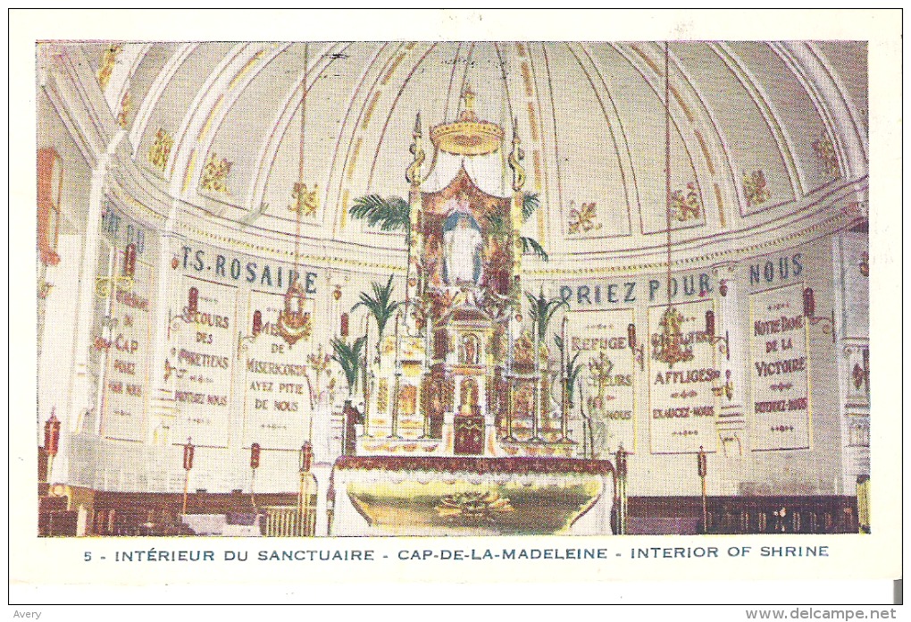 5 - Interieur Du Sanctuaire - Cap-De-La-Madeleine, Quebec  Interior Of Shrine - Other & Unclassified
