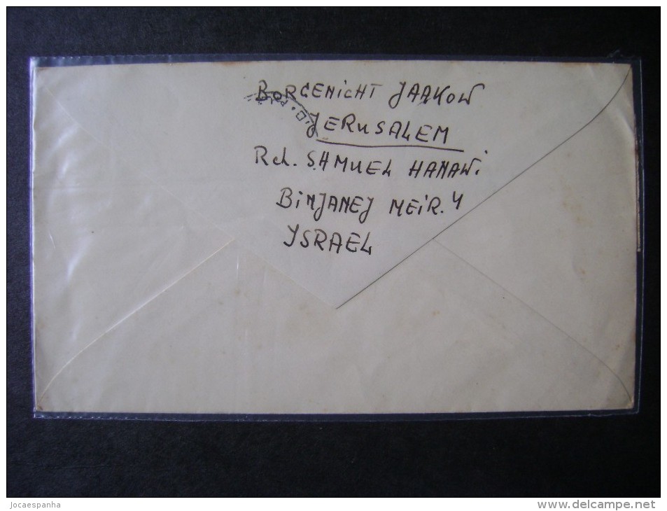 ISRAEL - REGISTERED LETTER SENT JERUSALEM TO RIO DE JANEIRO (BRAZIL) IN 1949 AS - Covers & Documents