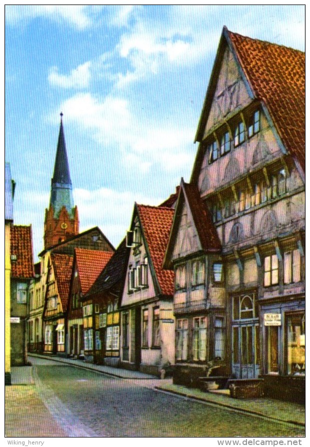 Nienburg - Weserstraße Mit Martinskirche - Nienburg