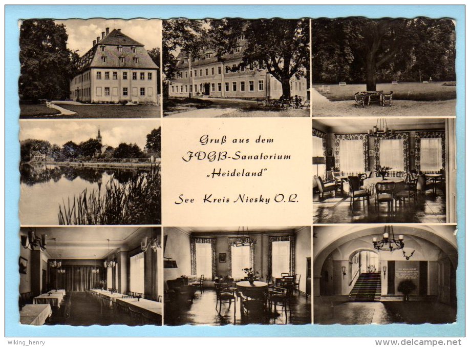 Niesky See - S/w FDGB Sanatorium Heideland - Niesky