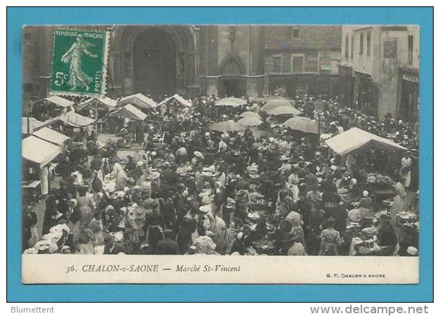 CPA 56 - Métier Marchands Ambulants Le Marché St Vincent CHALON SUR SAÔNE 71 - Chalon Sur Saone