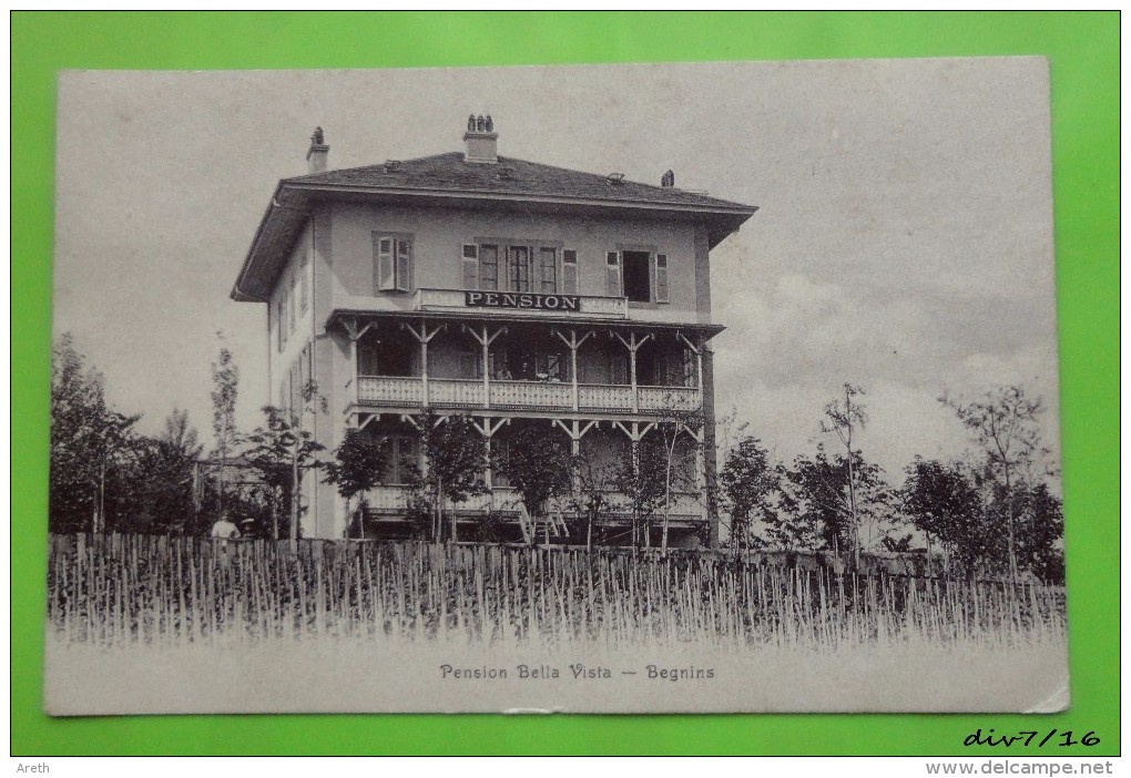 Suisse - BEGNINS - Pension Bella Vista  1905 - Begnins