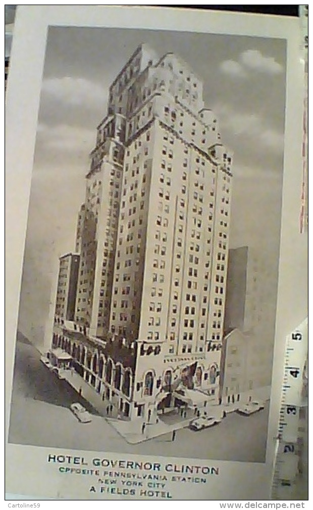 USA  NEW YORK HOTEL GOVERNOR CLINTON  VB1960 FN3816 - Autres Monuments, édifices