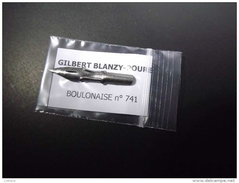 Plume   BOULONAISE N° 741 Blanche   Gilbert-Blanzy-Poure - Pens