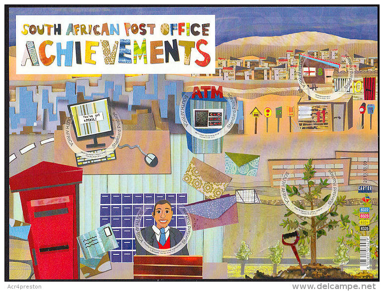 A5308 SOUTH AFRICA 2013, World Post Day, Achievements  MNH - Nuevos
