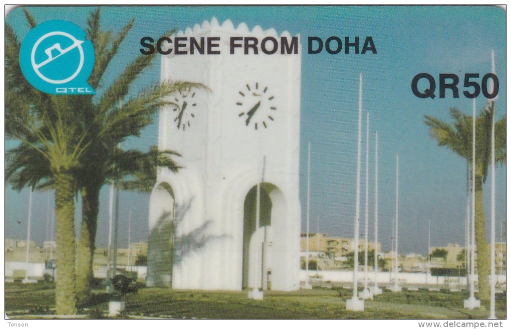 Qatar, QTR-30, Scene From Doha, 2 Scans. - Qatar