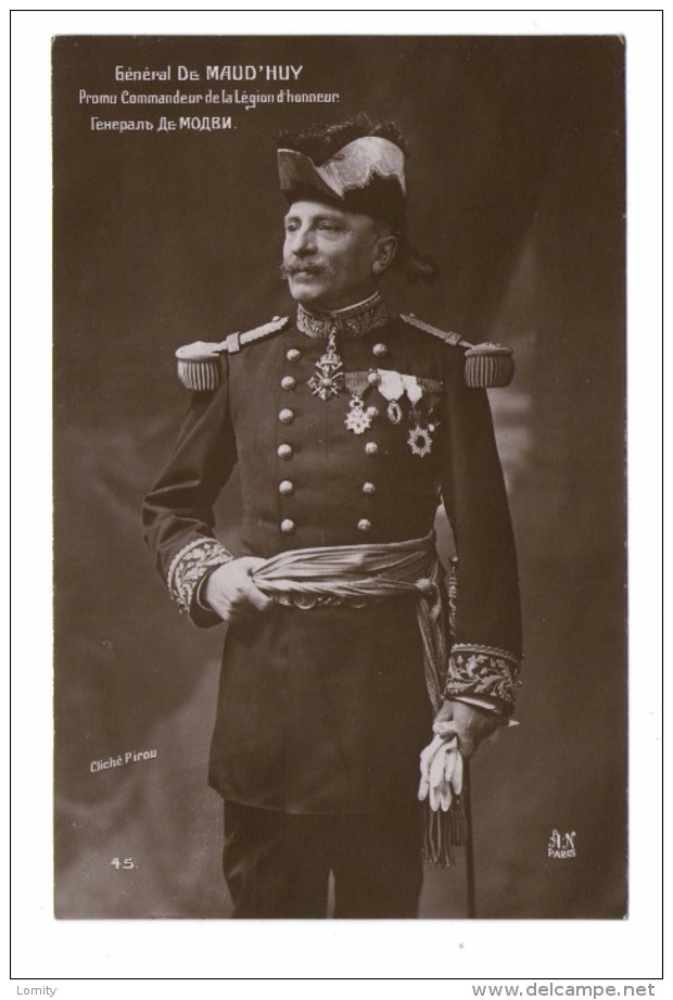 Militaire Militaria Guerre 1914 1918 Général De Maud' Huy Promu Commandeur De La Légion D' Honneur , Carte Non Voyagée - Weltkrieg 1914-18