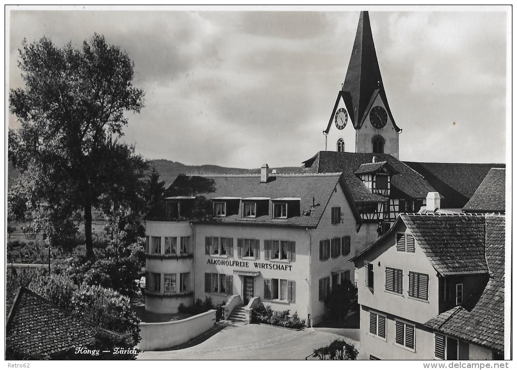 HÖNGG &#8594; Alkoholfreie Wirtschaft Gemeindestube Bei Der Kirche 1935 - Höngg