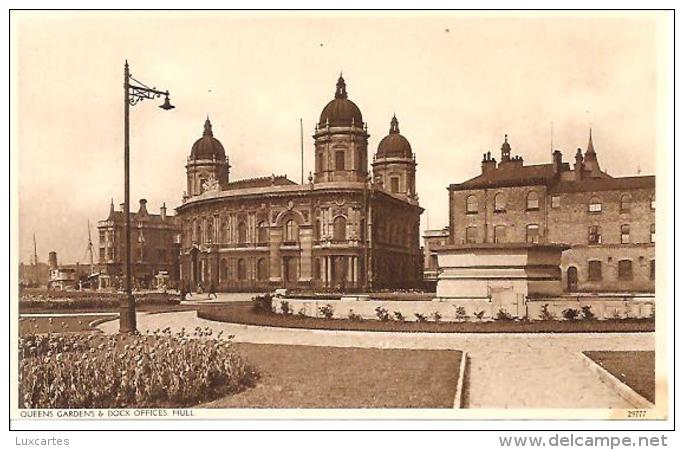 QUEEN'S GARDEN & DOCK OFFICES . HULL. - Hull