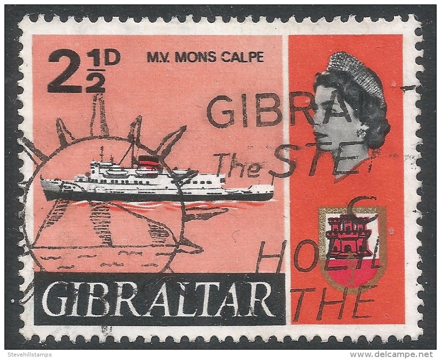 Gibraltar. 1967-69 Ships. 2½d Used. SG203 - Gibraltar