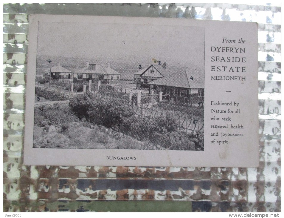 CPA ROYAUME UNI DYFFRYN SEASISDE ESTATE BUNGALOWS - Autres & Non Classés