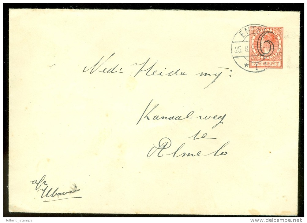 BRIEFOMSLAG STEMPEL ENTER Naar ALMELO (10.474) - Postal Stationery