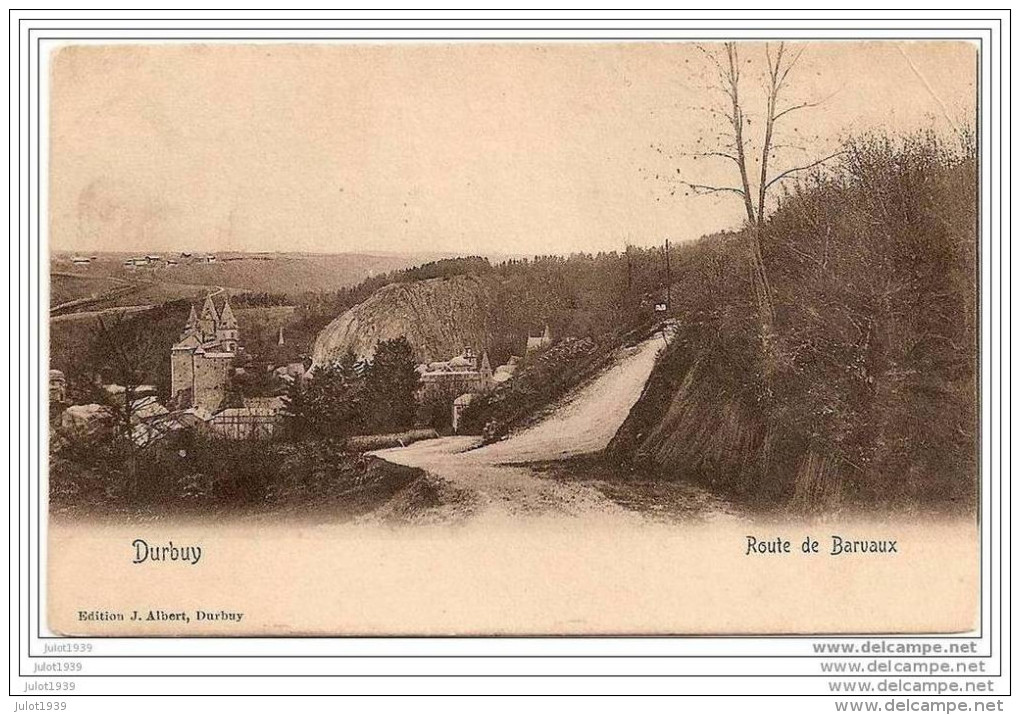 DURBUY ..-- Route De BARVAUX . 1912 Vers OTTIGNIES ( Mme J. THOMEE , Gendarmerie Céroux - Mousty ) . Voir Verso . - Durbuy