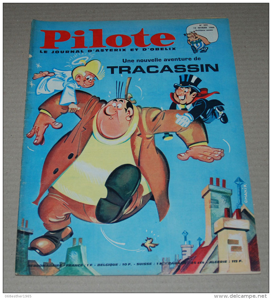 PILOTE 329 De 1966 Couv Tracassin + Pilotorama La Carte De L´histoire De Paris - Pilote