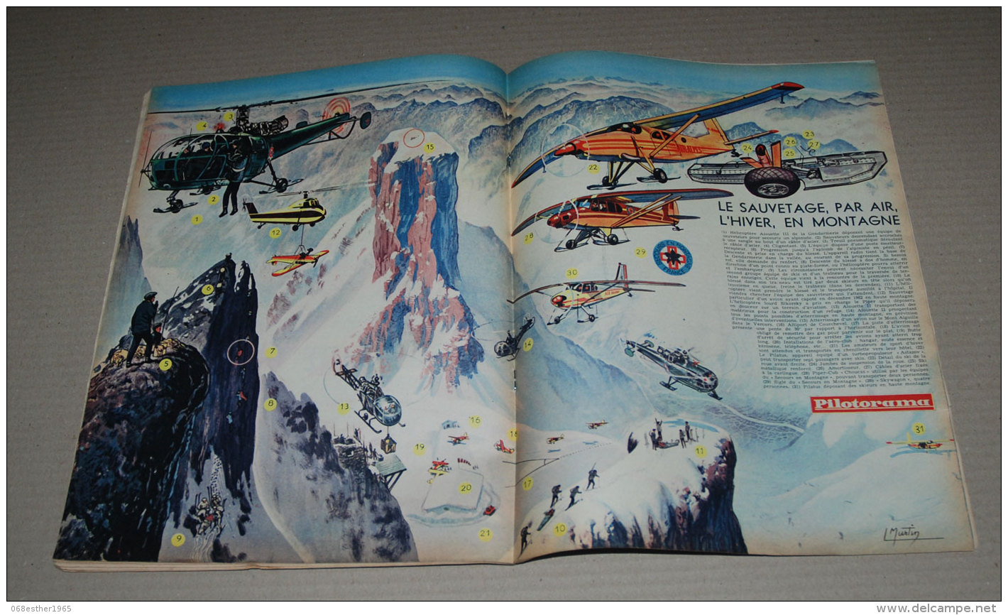 PILOTE 327 De 1966 Couv Ache + Pilotorama Sauvetage Par Air L’hiver En Montagne - Pilote