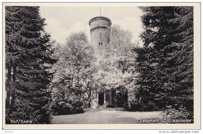 AK Hof - Saale - Labyrinth - 1934 (24082) - Hof