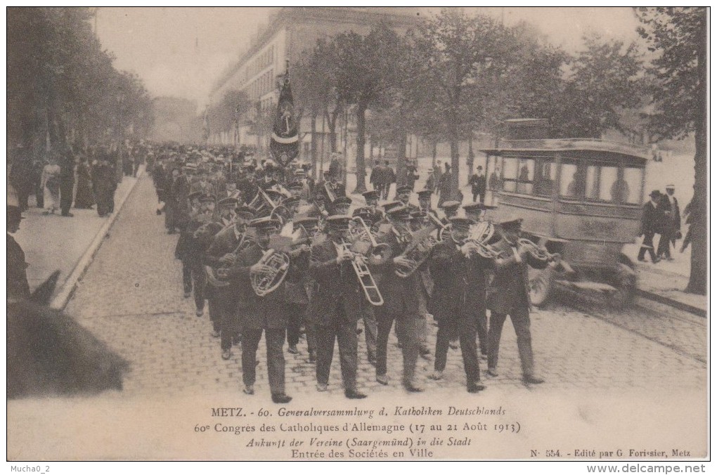 57-METZ- 60° CONGRES DES CATHOLIQUES D'ALLEMAGNE-TRES BELLE CARTE - Other & Unclassified