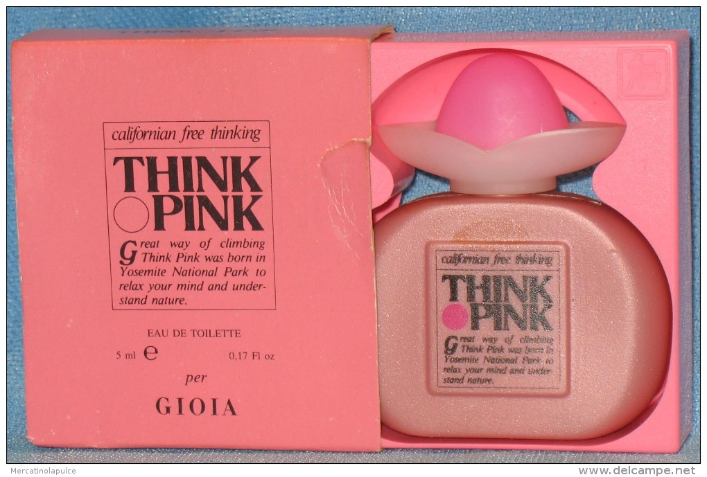 A697  THINK PINK PER GIOIA BOTTIGLINE PROFUMO MINIATURE DE PARFUM BOTTLES PERFUME MINIATURES MEN´S FEMMES HOMMES - Miniatures Womens' Fragrances (in Box)
