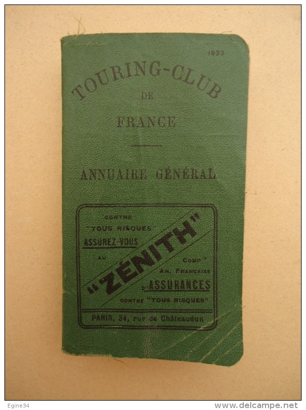 Annuaire Général - Touring-Club De France - 1923 - 1901-1940