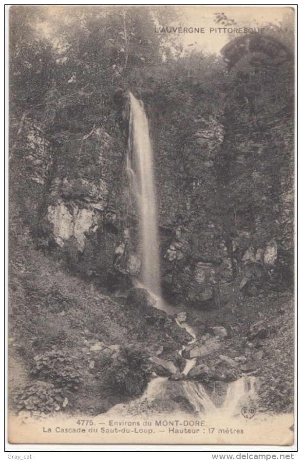 France, Environs Du Mont-Dore, La Cascade Du Saut-du-Loup, 1915 Used Postcard CPA[18293] - Le Mont Dore