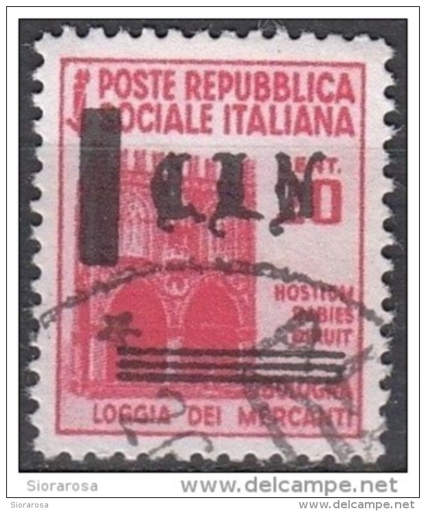Republica Sociale Italiana  Emissini C.L.N. Insolita Sovrastampa - Centraal Comité Van Het Nationaal Verzet (CLN)