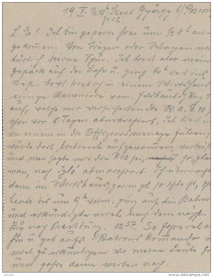 ÖSTERREICH NACHPORTO 1918? - 2 X 10 Heller Nachporto + 10 Heller Ganzsache Auf Kartenbrief Gel.v. Pozsony &gt; Wien - Segnatasse