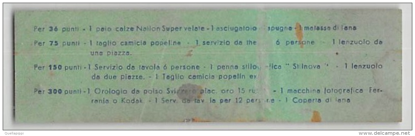 04658 "BUONO DI PROPAGANDA (OMAGGIO) - VALE 1 PUNTO - DITTA S. GABIN & C. TORINO"  DOCUMENTO ORIGINALE - Altri & Non Classificati