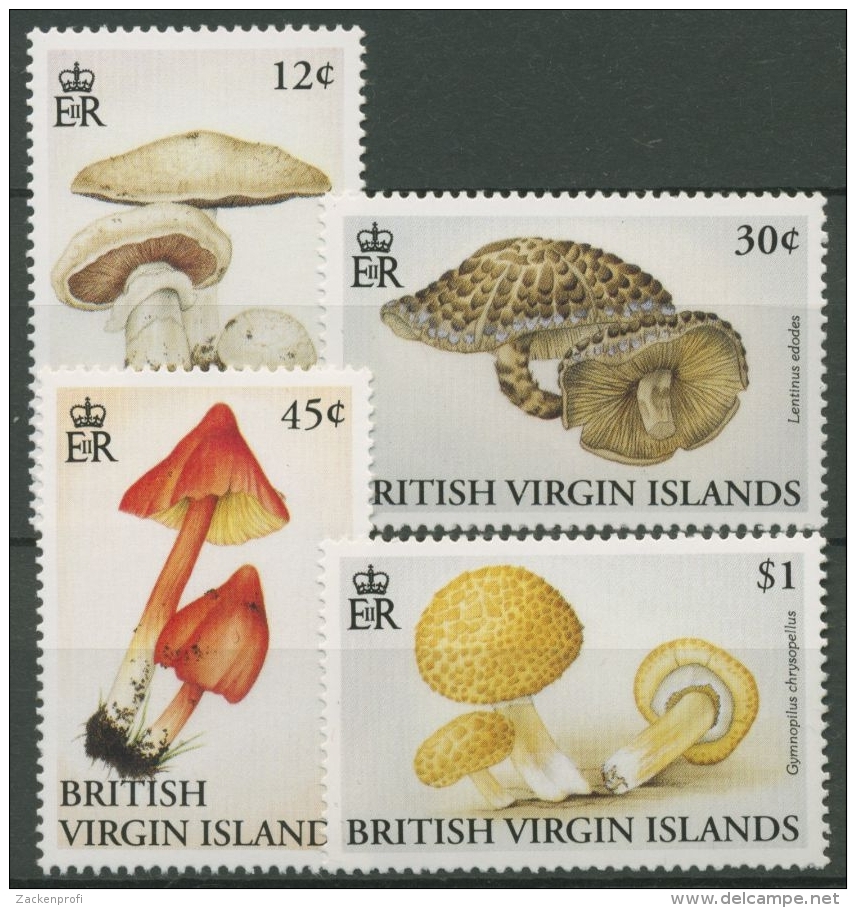 Britische Jungferninseln 1992 Pilze 755/58 Postfrisch - British Virgin Islands