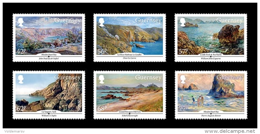 Guernsey 2015 Mih. 1527/32 SEPAC. Culture. Guernsey In Paintings MNH ** - Guernesey