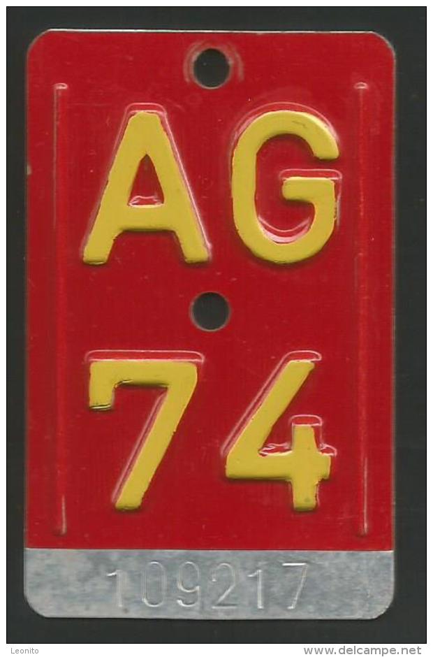 Velonummer Aargau AG 74 - Placas De Matriculación