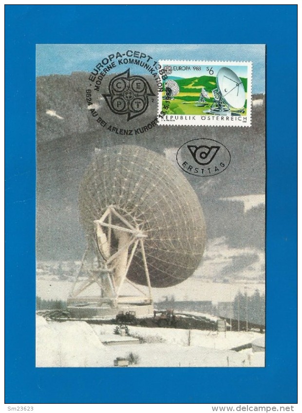 Österreich  1988  Mi.Nr. 1922 , EUROPA CEPT - Maximum Karte -  First Day  13.05.1988 - 1988