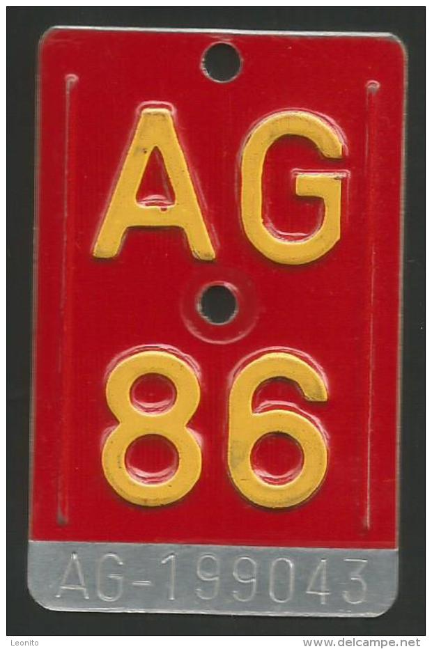 Velonummer Aargau AG 86 - Placas De Matriculación