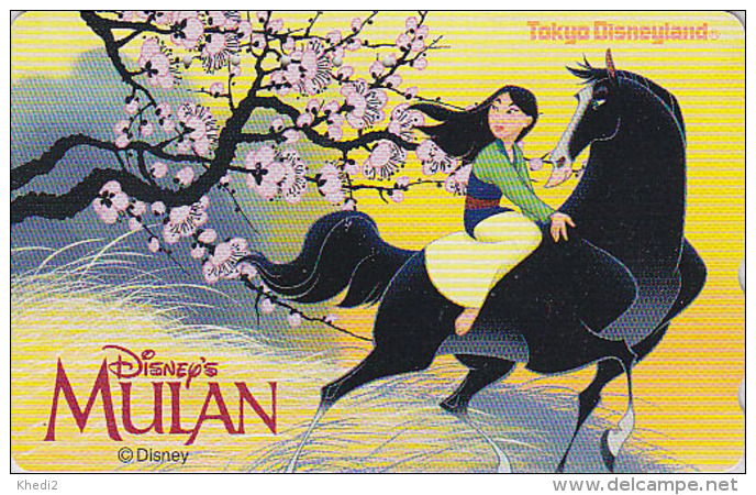 Télécarte Japon  / 110-203285 - DISNEY - FILM - MULAN - Japan Movie Phonecard Telefonkarte - Disney