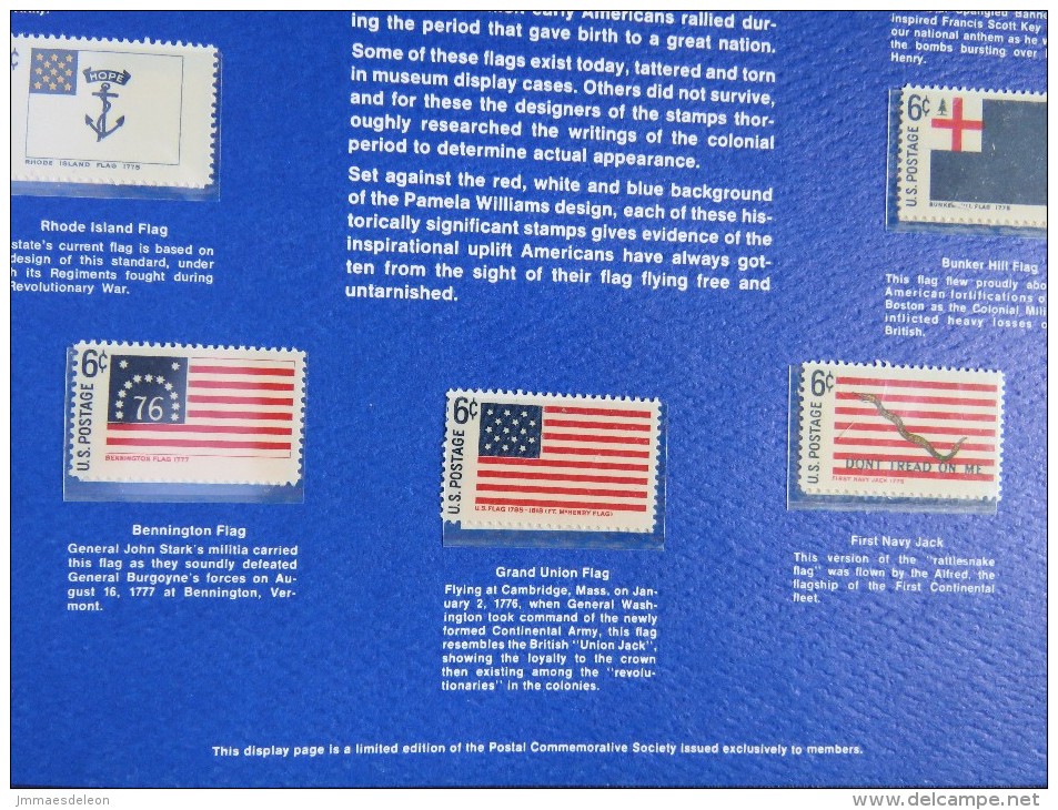 USA 1968 Flags - Mint Stamps On Panel - Scott 1345/1354 = 3.20 $ - Other & Unclassified