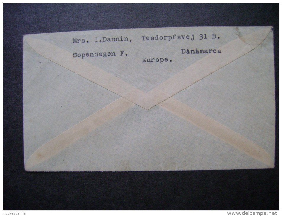 DENMARK - REGISTERED LETTER FROM COPENHAGEN TO RIO DE JANEIRO (BRAZIL) IN 1938 AS - Airmail