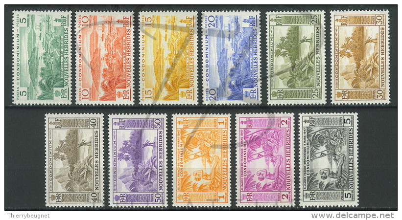 VEND BEAUX TIMBRES DES NOUVELLES-HEBRIDES N°175 - 185 , XX !!!! - Unused Stamps